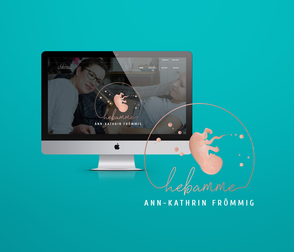 Website und Logogestaltung  | Hebamme Ann-Kathrin Frömmig